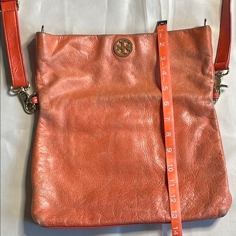 Tory Burch 3 way Orange Leather Crossbody Bag - Picture 6 of 13